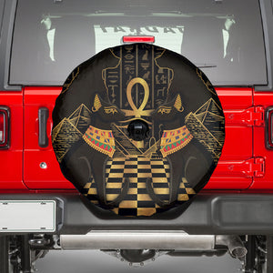 Egyptian Goddess Bastet Spare Tire Cover Ancient Mythology Sacred Black Cat