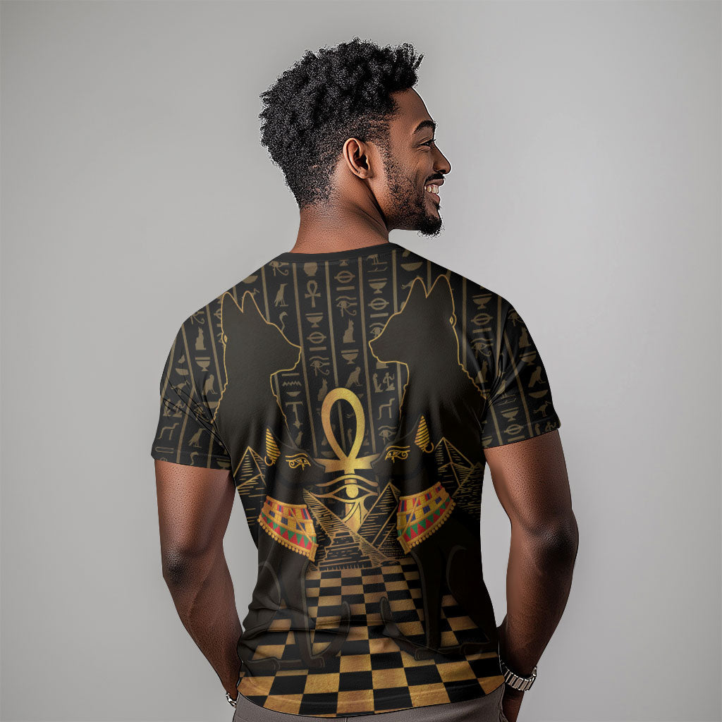 Egyptian Goddess Bastet T shirt Ancient Mythology Sacred Black Cat