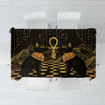 Egyptian Goddess Bastet Tablecloth Ancient Mythology Sacred Black Cat