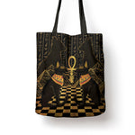 Egyptian Goddess Bastet Tote Bag Ancient Mythology Sacred Black Cat