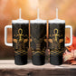 Egyptian Goddess Bastet Tumbler With Handle Ancient Mythology Sacred Black Cat