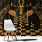 Egyptian Goddess Bastet Window Curtain Ancient Mythology Sacred Black Cat