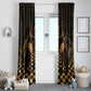 Egyptian Goddess Bastet Window Curtain Ancient Mythology Sacred Black Cat