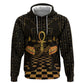 Egyptian Goddess Bastet Zip Hoodie Ancient Mythology Sacred Black Cat