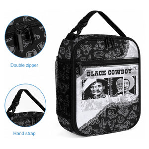 Black Cowboy Lunch Bag African American Black History Unique Style