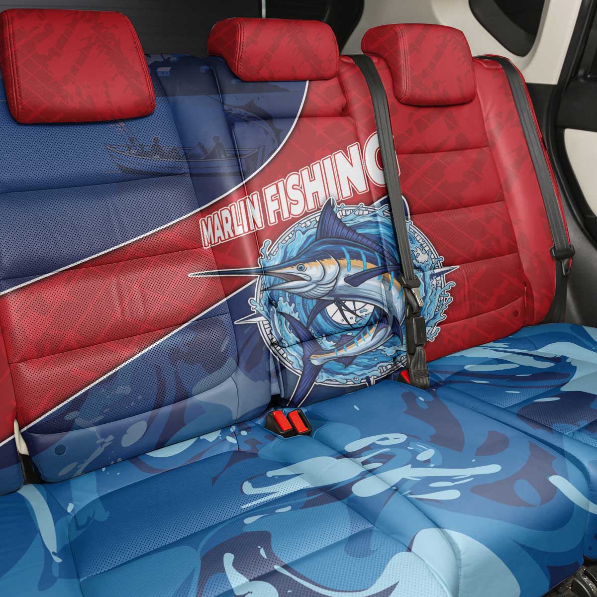 Afro-Dominicans Fishing Back Car Seat Cover Master Baiter - African Pride