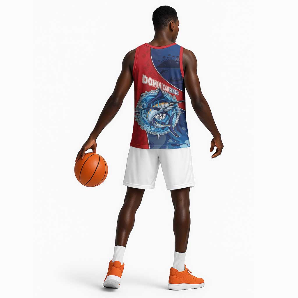 Afro-Dominicans Fishing Basketball Jersey Master Baiter - African Pride