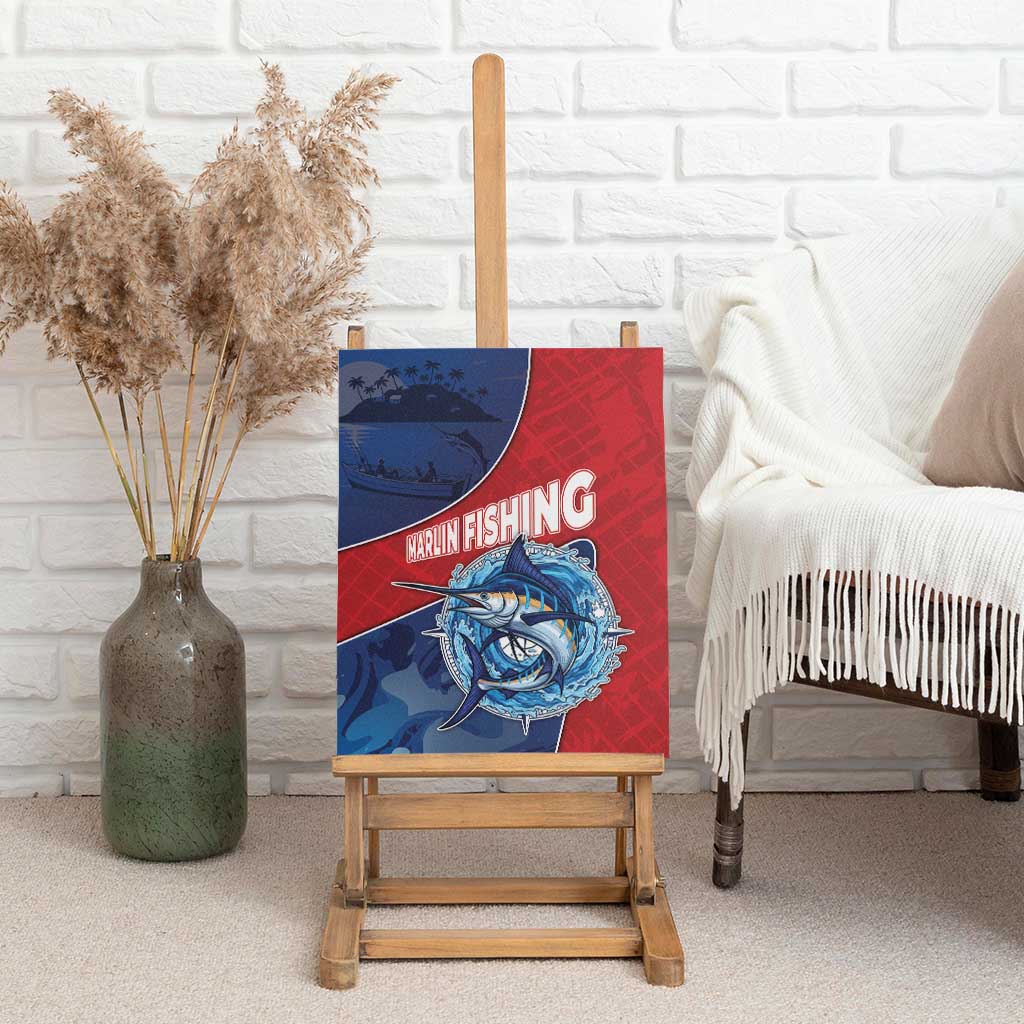 Afro-Dominicans Fishing Canvas Wall Art Master Baiter - African Pride
