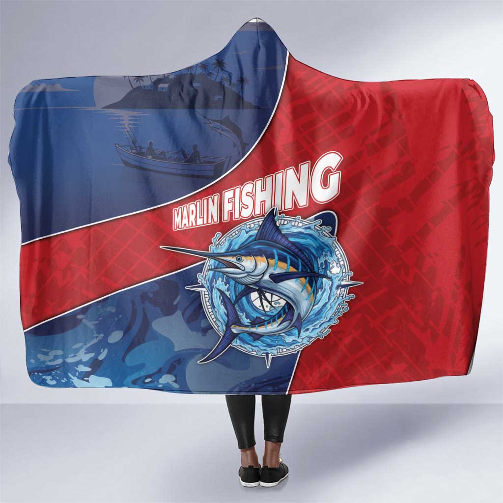 Afro-Dominicans Fishing Hooded Blanket Master Baiter - African Pride
