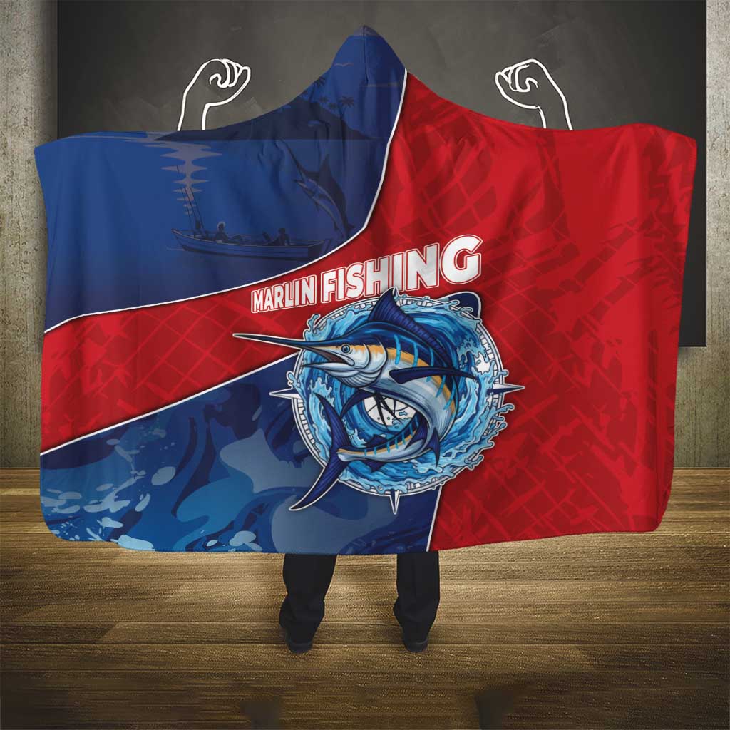 Afro-Dominicans Fishing Hooded Blanket Master Baiter - African Pride
