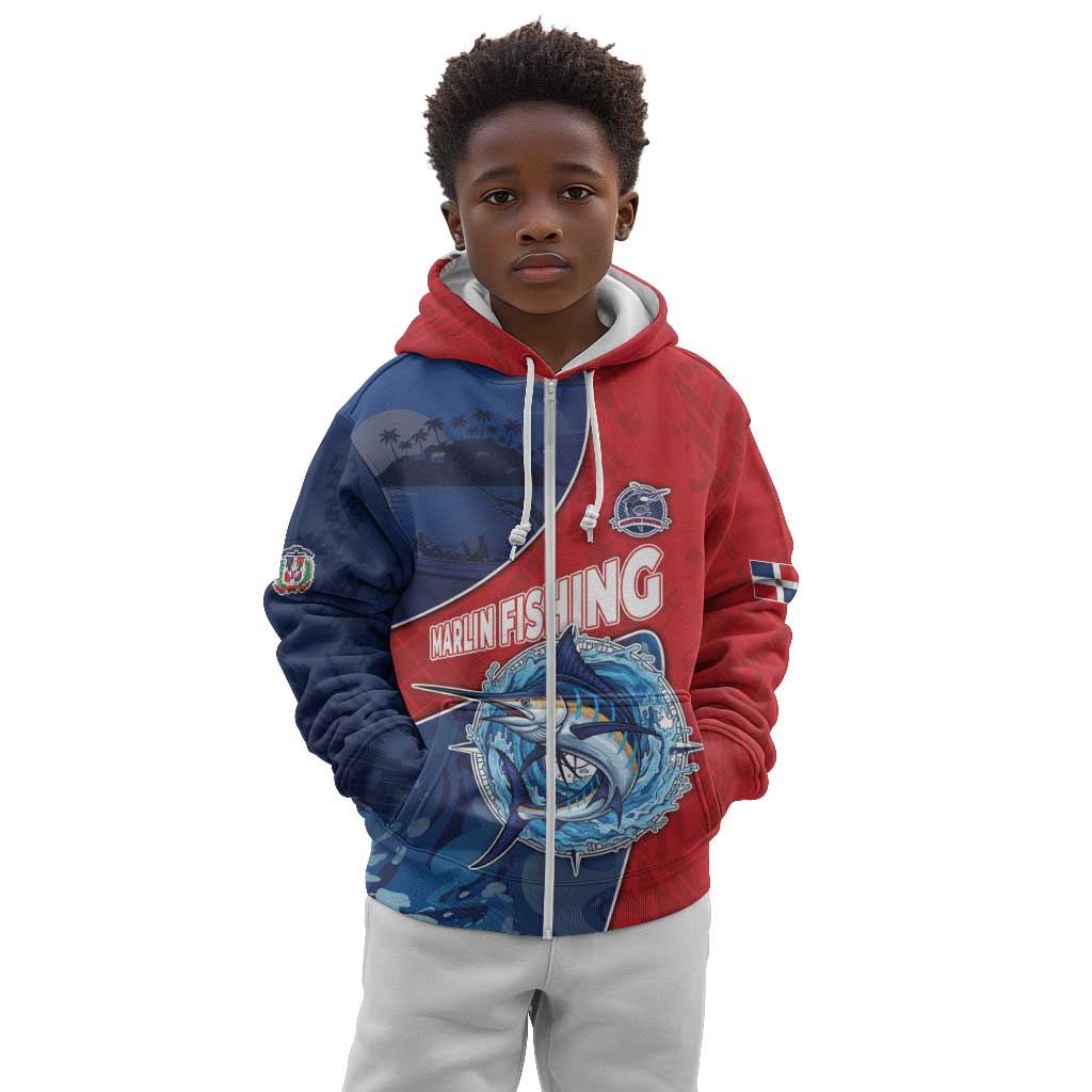Afro-Dominicans Fishing Kid Hoodie Master Baiter - African Pride
