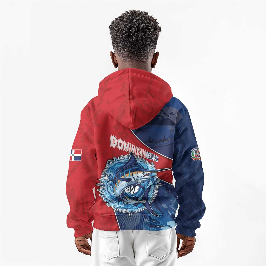 Afro-Dominicans Fishing Kid Hoodie Master Baiter - African Pride