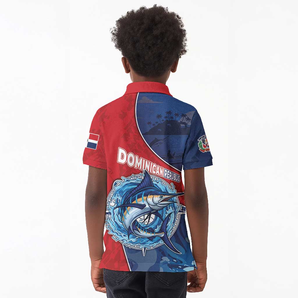Afro-Dominicans Fishing Kid Polo Shirt Master Baiter DT05