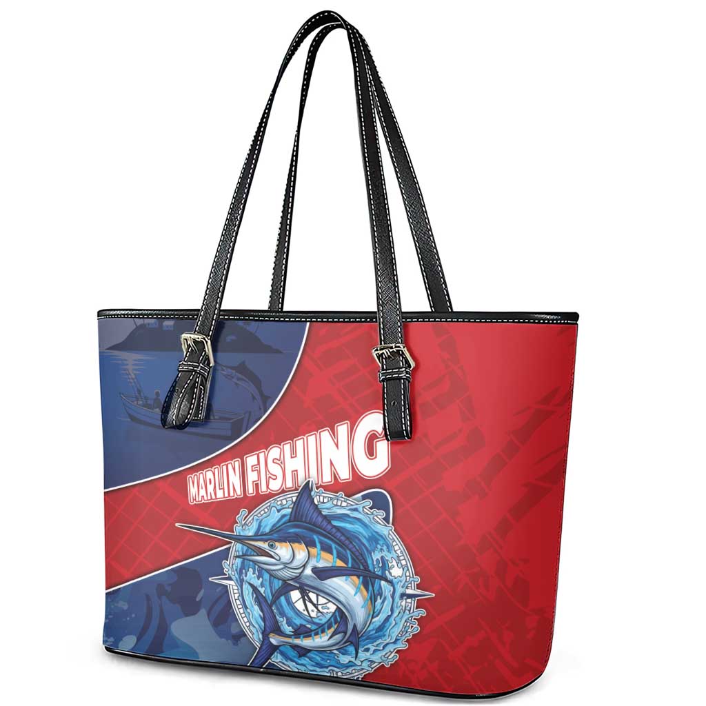 Afro-Dominicans Fishing Leather Tote Bag Master Baiter - African Pride