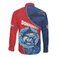 Afro-Dominicans Fishing Long Sleeve Button Shirt Master Baiter - African Pride