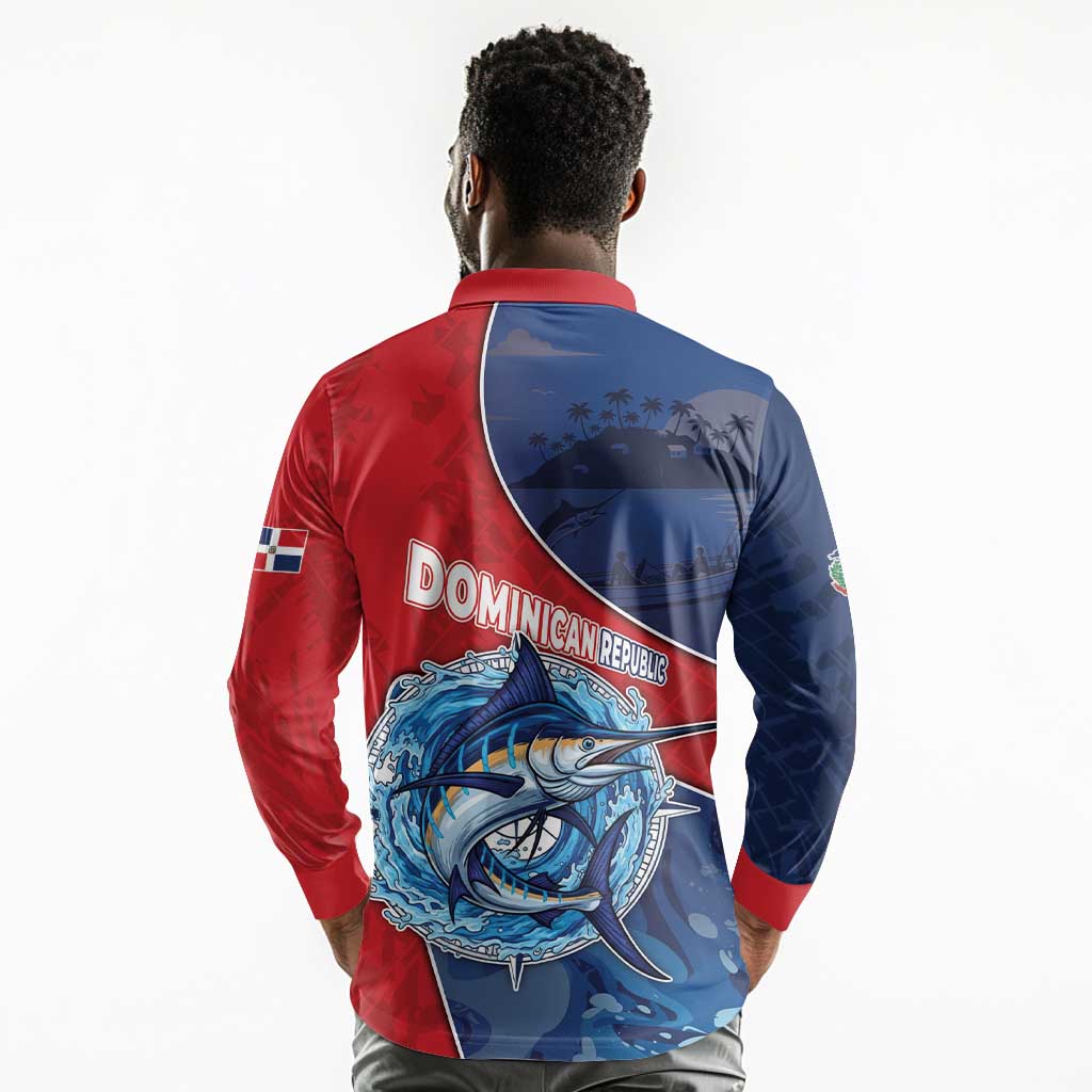 Afro-Dominicans Fishing Long Sleeve Polo Shirt Master Baiter - African Pride