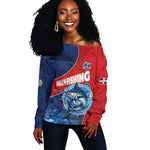Afro-Dominicans Fishing Off Shoulder Sweater Master Baiter - African Pride
