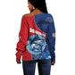 Afro-Dominicans Fishing Off Shoulder Sweater Master Baiter - African Pride
