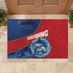 Afro-Dominicans Fishing Rubber Doormat Master Baiter - African Pride