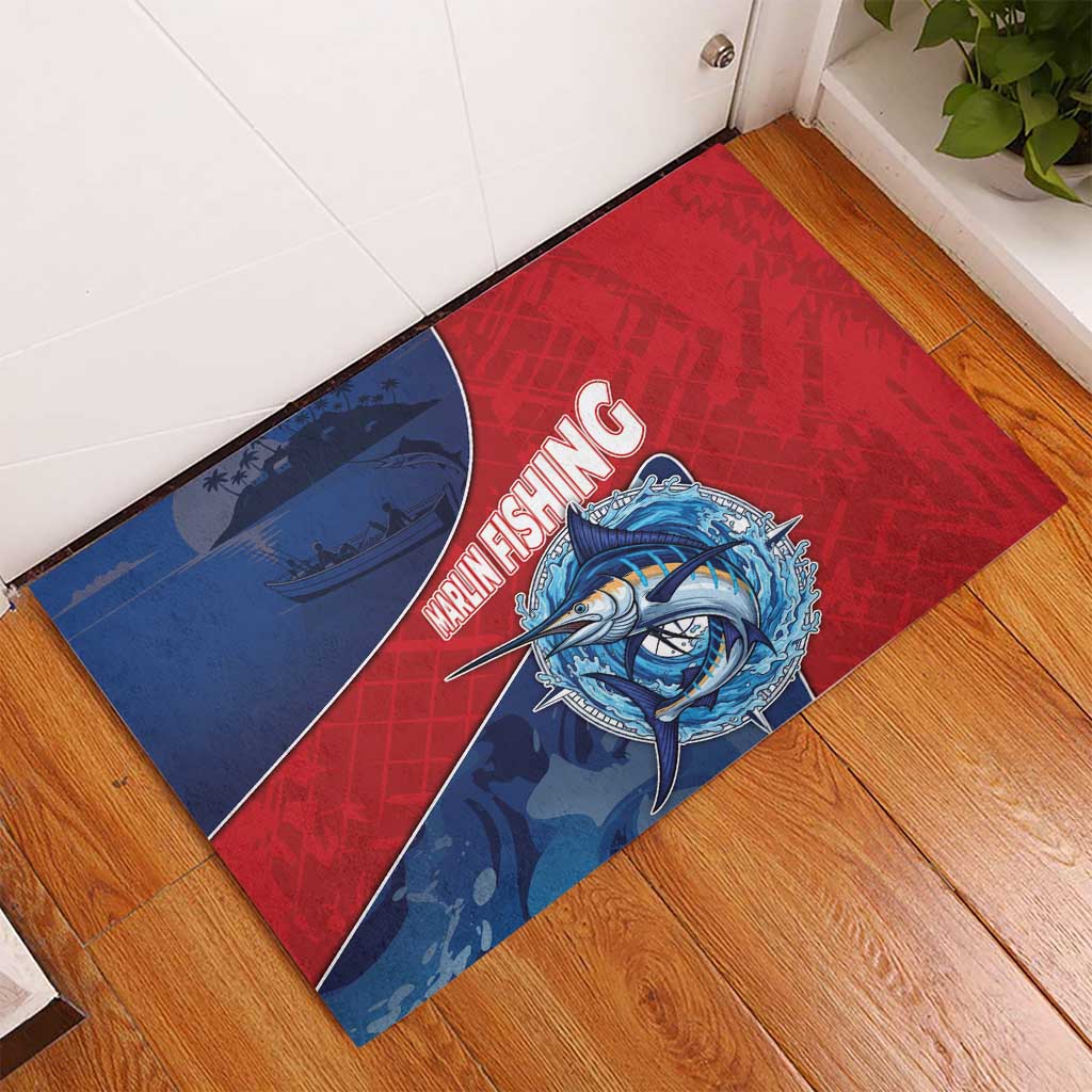 Afro-Dominicans Fishing Rubber Doormat Master Baiter - African Pride