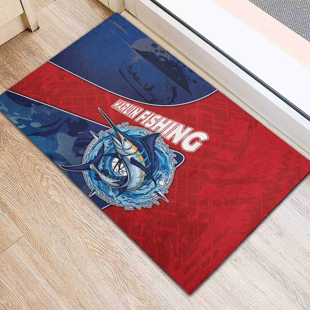 Afro-Dominicans Fishing Rubber Doormat Master Baiter - African Pride
