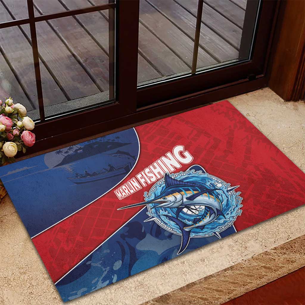Afro-Dominicans Fishing Rubber Doormat Master Baiter - African Pride