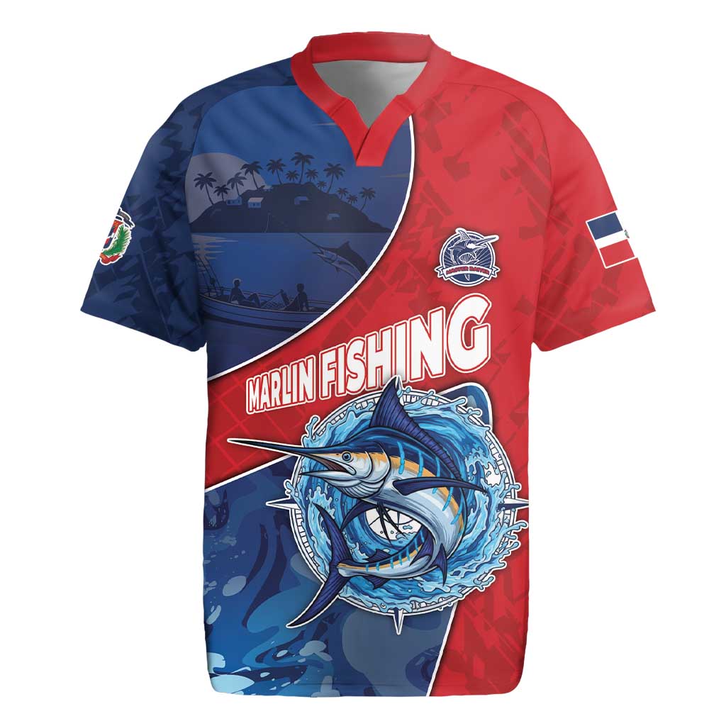 Afro-Dominicans Fishing Rugby Jersey Master Baiter DT05