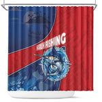 Afro-Dominicans Fishing Shower Curtain Master Baiter - African Pride
