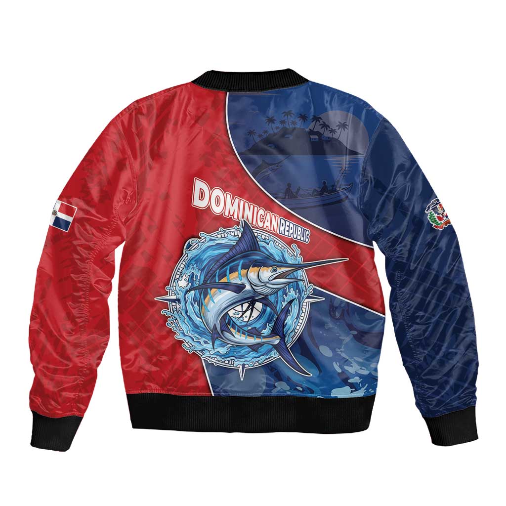 Afro-Dominicans Fishing Sleeve Zip Bomber Jacket Master Baiter - African Pride