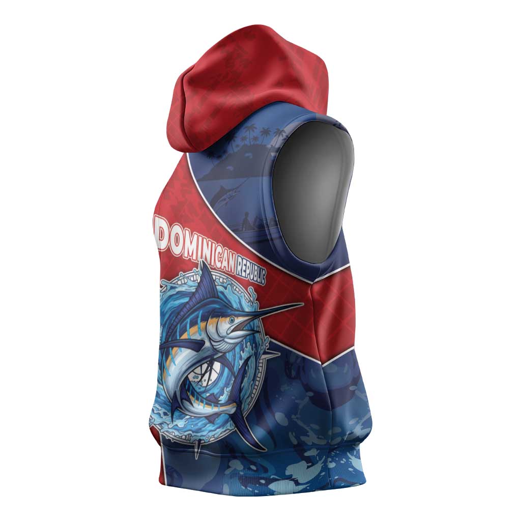 Afro-Dominicans Fishing Sleeveless Hoodie Master Baiter - African Pride
