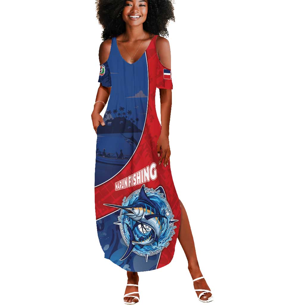 Afro-Dominicans Fishing Summer Maxi Dress Master Baiter DT05