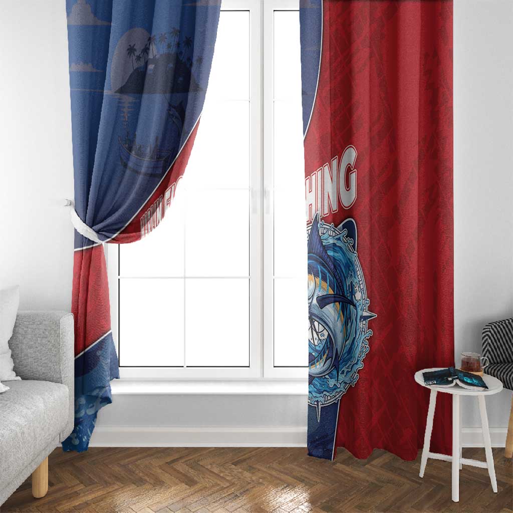 Afro-Dominicans Fishing Window Curtain Master Baiter - African Pride