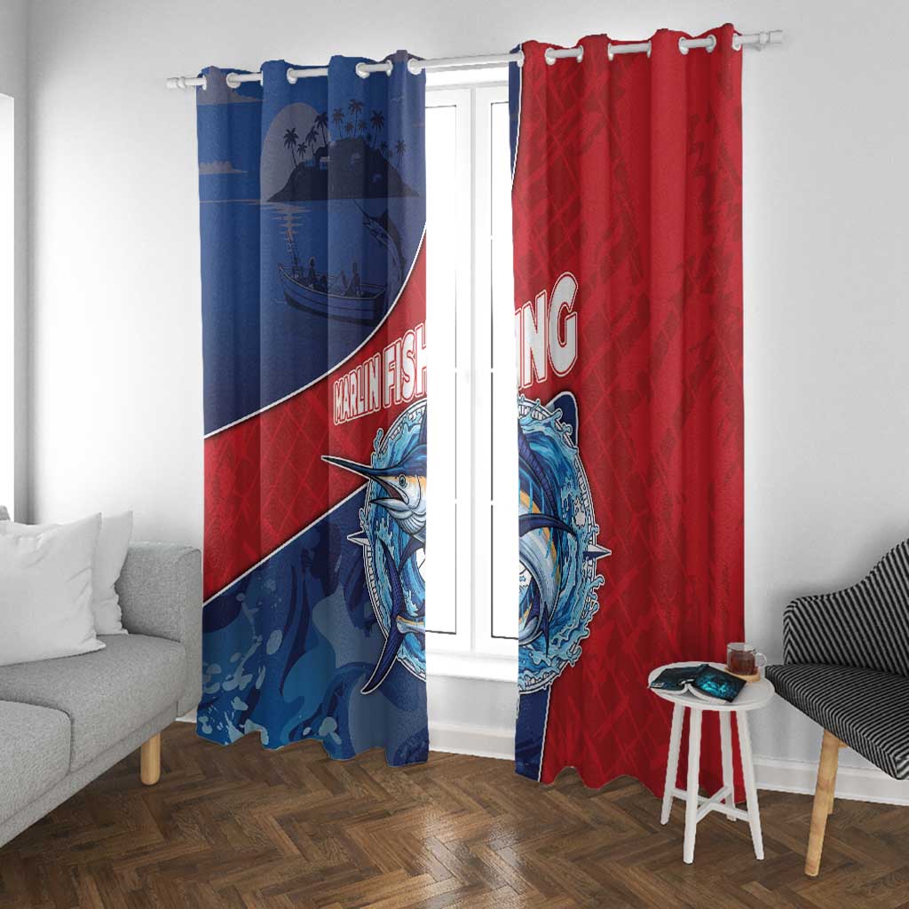 Afro-Dominicans Fishing Window Curtain Master Baiter - African Pride