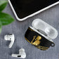 Egyptian God Ptah AirPods Case Gold Mummy Wrap Hieroglyphics Patterns