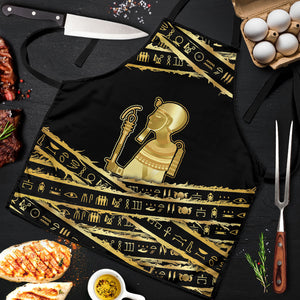 Egyptian God Ptah Apron Gold Mummy Wrap Hieroglyphics Patterns