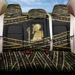 Egyptian God Ptah Back Car Seat Cover Gold Mummy Wrap Hieroglyphics Patterns