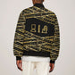 Egyptian God Ptah Bomber Jacket Gold Mummy Wrap Hieroglyphics Patterns