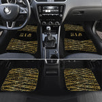 Egyptian God Ptah Car Mats Gold Mummy Wrap Hieroglyphics Patterns