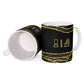 Egyptian God Ptah Ceramic Mug Gold Mummy Wrap Hieroglyphics Patterns