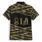 Egyptian God Ptah Hawaiian Shirt Gold Mummy Wrap Hieroglyphics Patterns