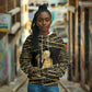 Egyptian God Ptah Hoodie Gold Mummy Wrap Hieroglyphics Patterns