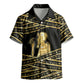 Egyptian God Ptah Kid Hawaiian Shirt Gold Mummy Wrap Hieroglyphics Patterns
