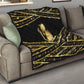 Egyptian God Ptah Quilt Gold Mummy Wrap Hieroglyphics Patterns