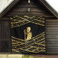 Egyptian God Ptah Quilt Gold Mummy Wrap Hieroglyphics Patterns