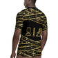 Egyptian God Ptah Rugby Jersey Gold Mummy Wrap Hieroglyphics Patterns