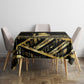 Egyptian God Ptah Tablecloth Gold Mummy Wrap Hieroglyphics Patterns