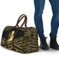 Egyptian God Ptah Travel Bag Gold Mummy Wrap Hieroglyphics Patterns