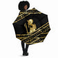 Egyptian God Ptah Umbrella Gold Mummy Wrap Hieroglyphics Patterns