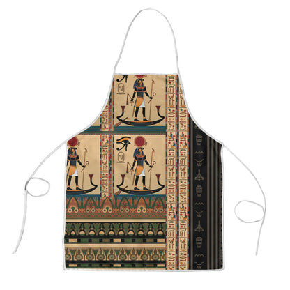 Egyptian God Ra Apron Ancient Mythology Solar Barque Falcon