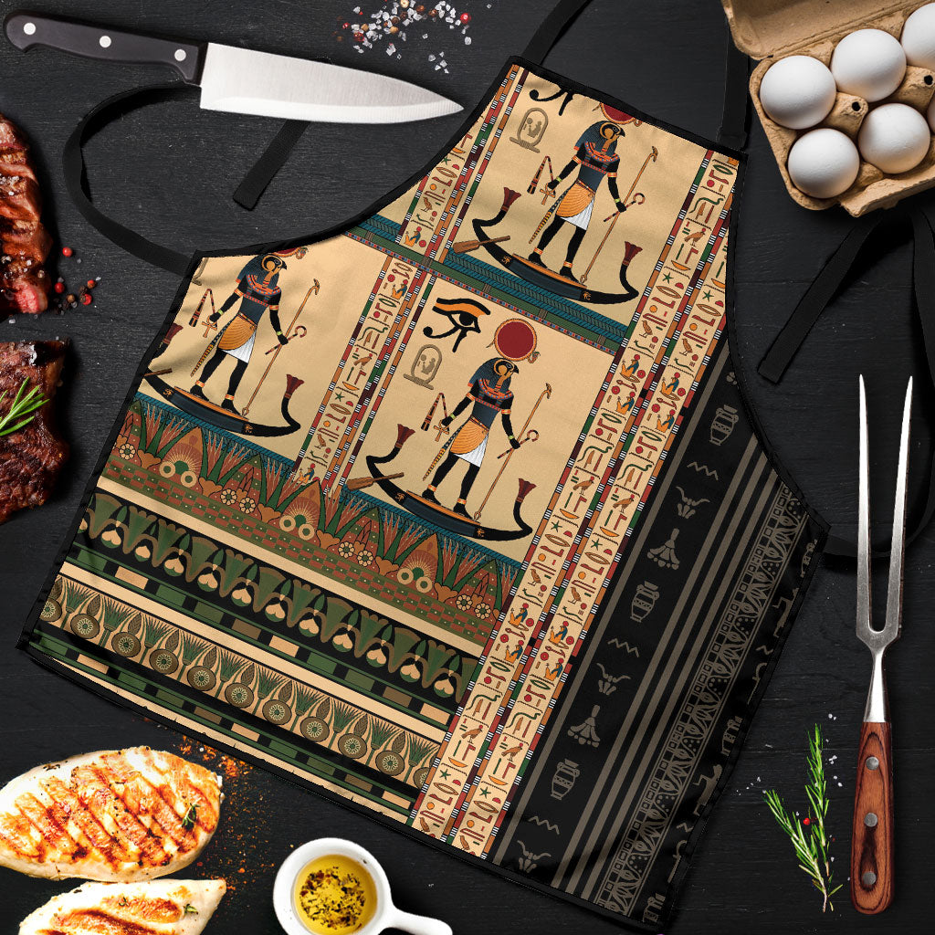 Egyptian God Ra Apron Ancient Mythology Solar Barque Falcon